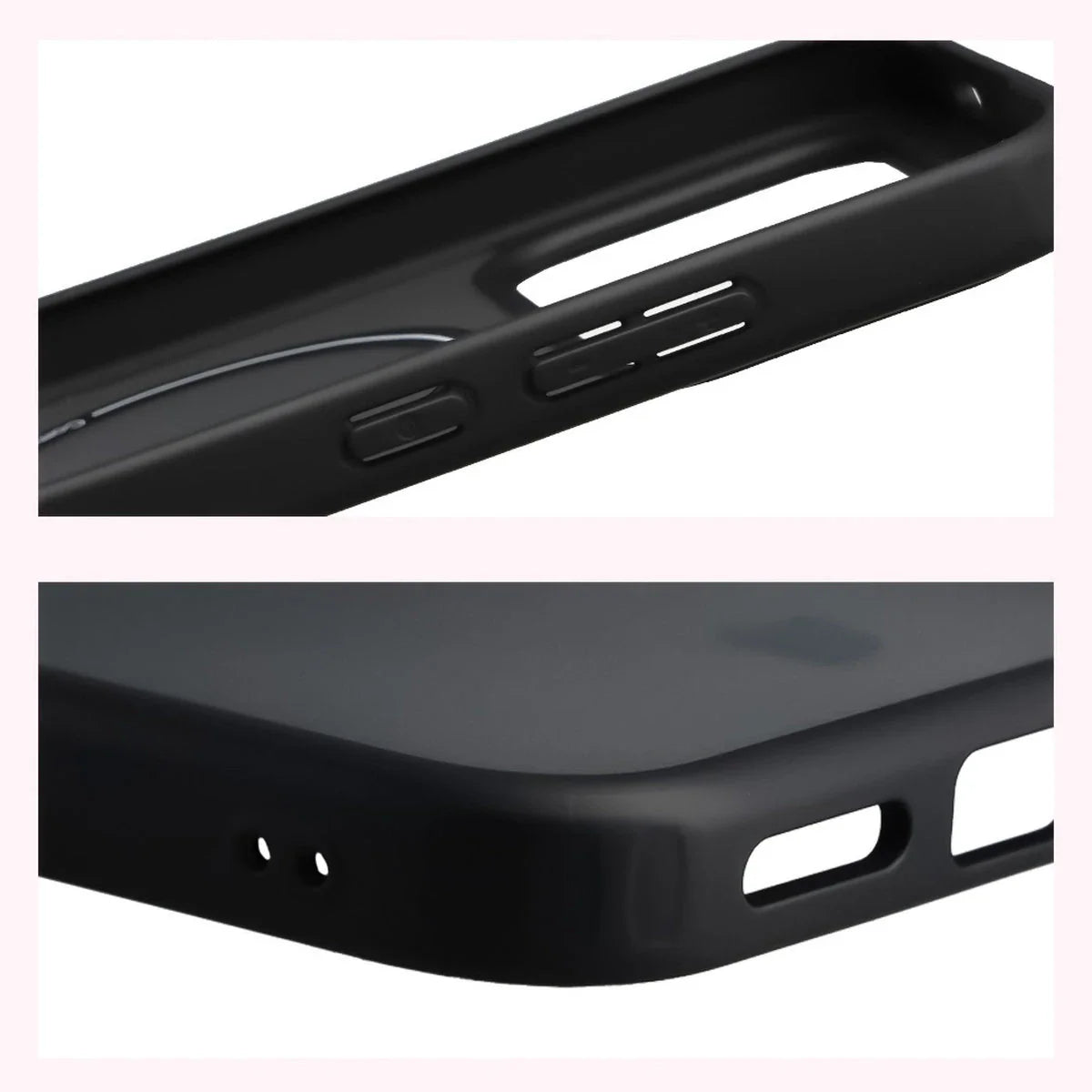 Schutzhülle mit Magnetring + gehärtetem Glas für Xiaomi POCO F8 Pro, Bizon MatteO Pack, Getönt-Schwarz
