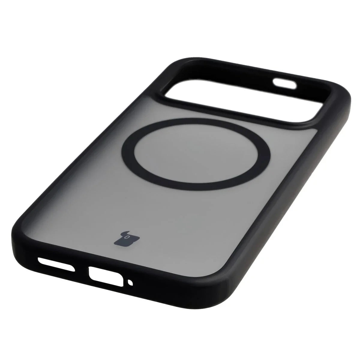 Schutzhülle mit Magnetring + gehärtetem Glas für Xiaomi POCO F8 Pro, Bizon MatteO Pack, Getönt-Schwarz
