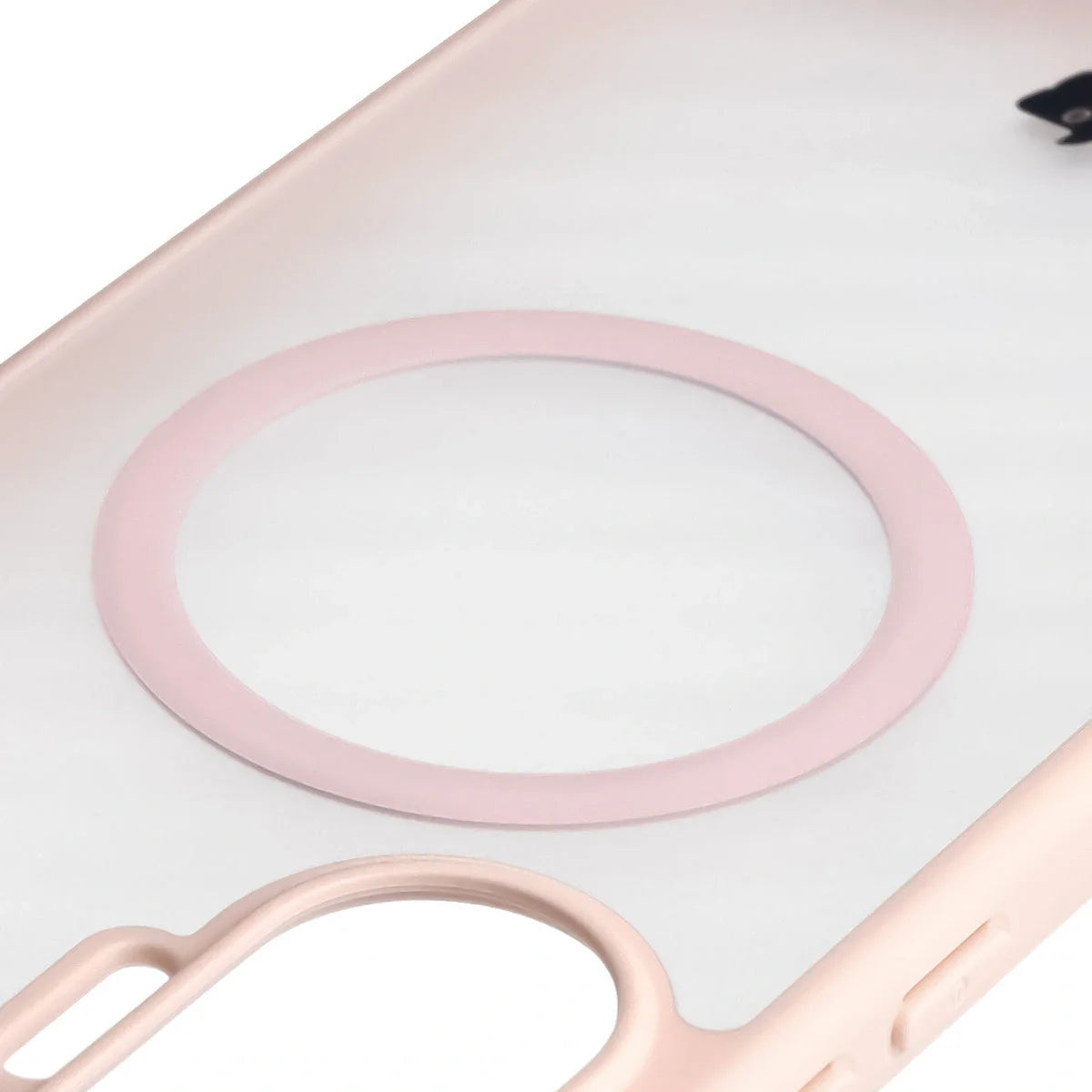 Handyhülle mit Magnetring für Xiaomi POCO F7, Bizon Case MatteO, Getönt-Rosa