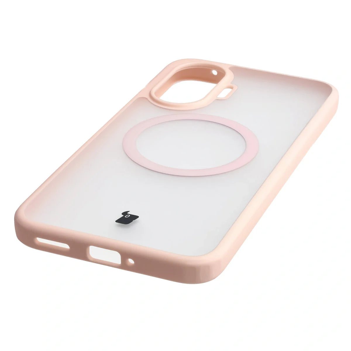 Handyhülle mit Magnetring für Xiaomi POCO F7, Bizon Case MatteO, Getönt-Rosa