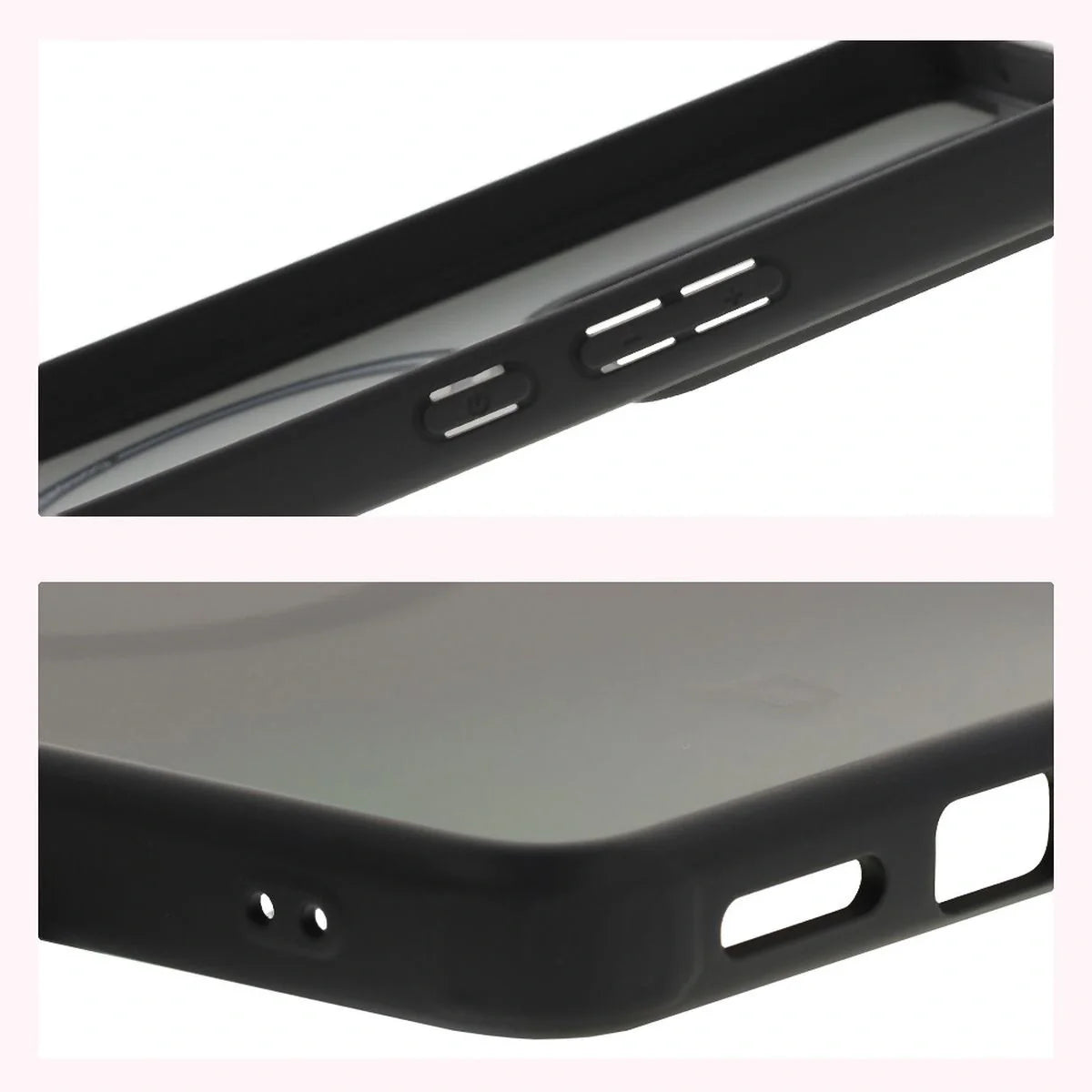 Handyhülle mit Magnetring für Realme GT 7 / 7T, Bizon Case MatteO, Getönt-Schwarz