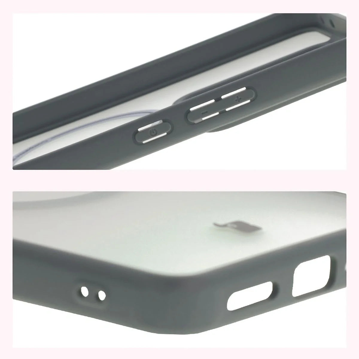 Handyhülle mit Magnetring für Realme GT 7 / 7T, Bizon Case MatteO, Getönt-Grau