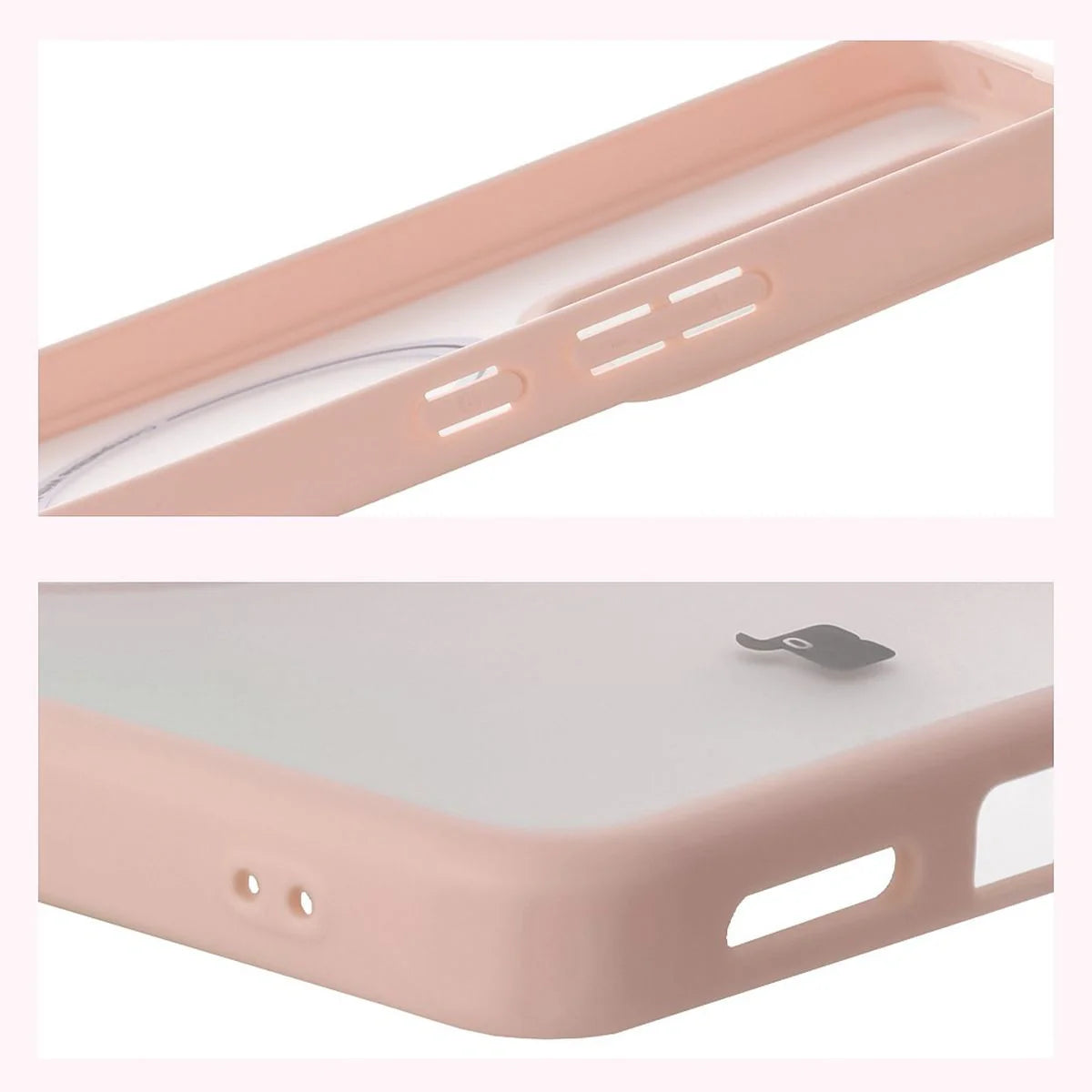 Handyhülle mit Magnetring für Realme GT 7 / 7T, Bizon Case MatteO, Getönt-Rosa