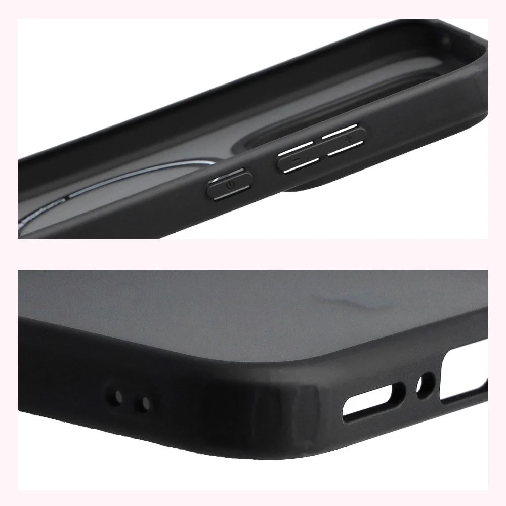 Handyhülle mit Magnetring für Realme GT 8 Pro, Bizon Case MatteO, Getönt-Schwarz