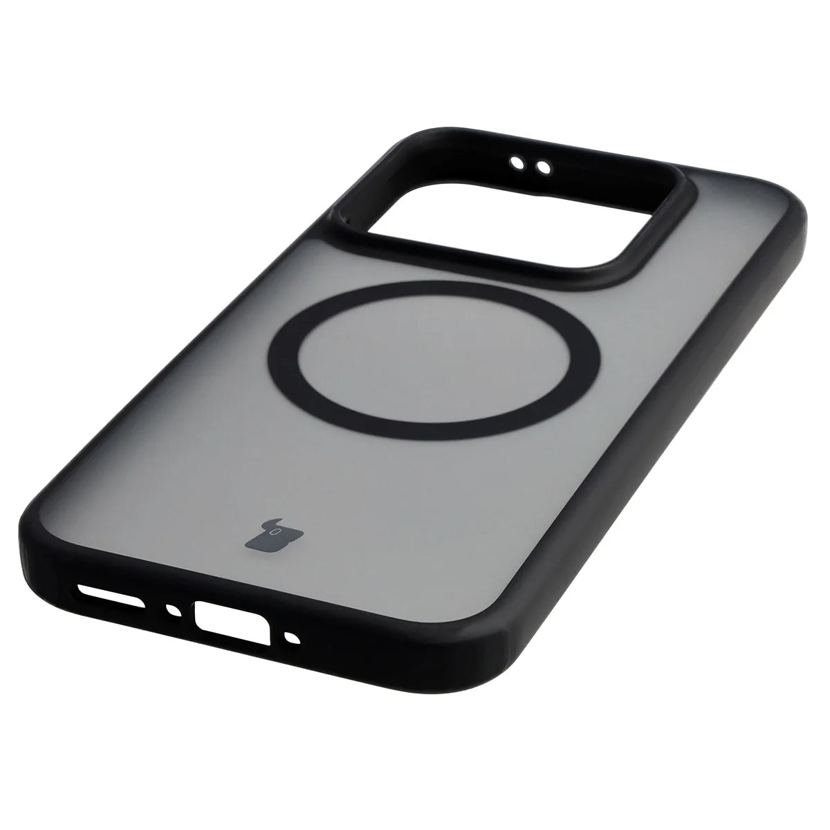 Handyhülle mit Magnetring für Realme GT 8 Pro, Bizon Case MatteO, Getönt-Schwarz