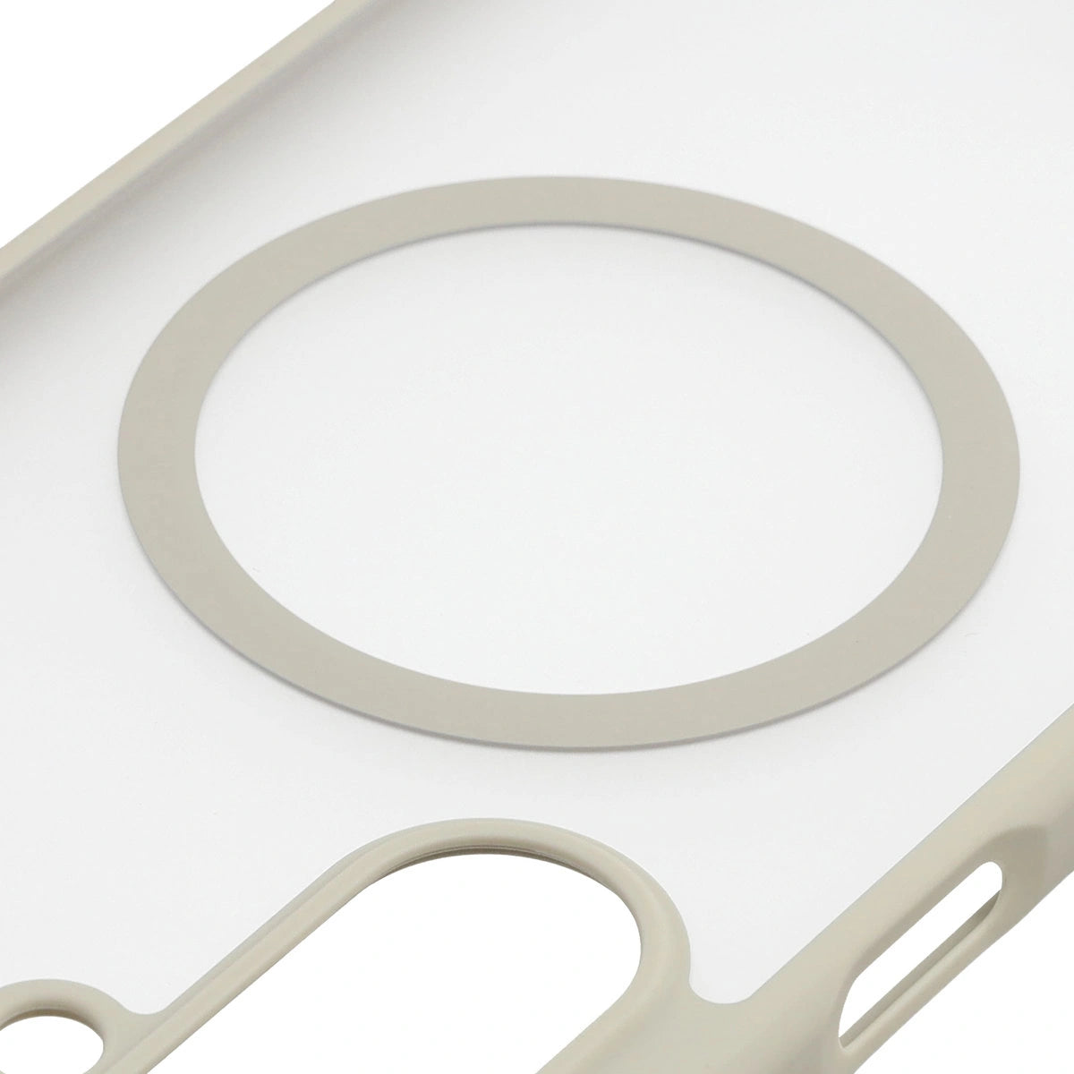 Handyhülle mit Magnetring für Galaxy A17 5G, Bizon Case MatteO, Getönt-Beige