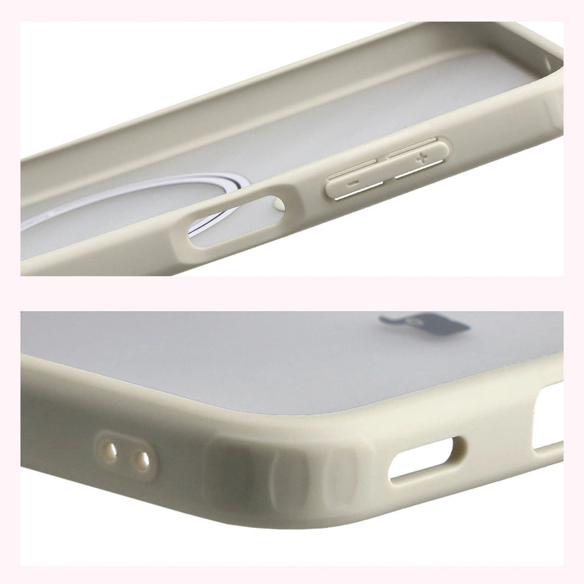 Handyhülle mit Magnetring für Galaxy A17 5G, Bizon Case MatteO, Getönt-Beige