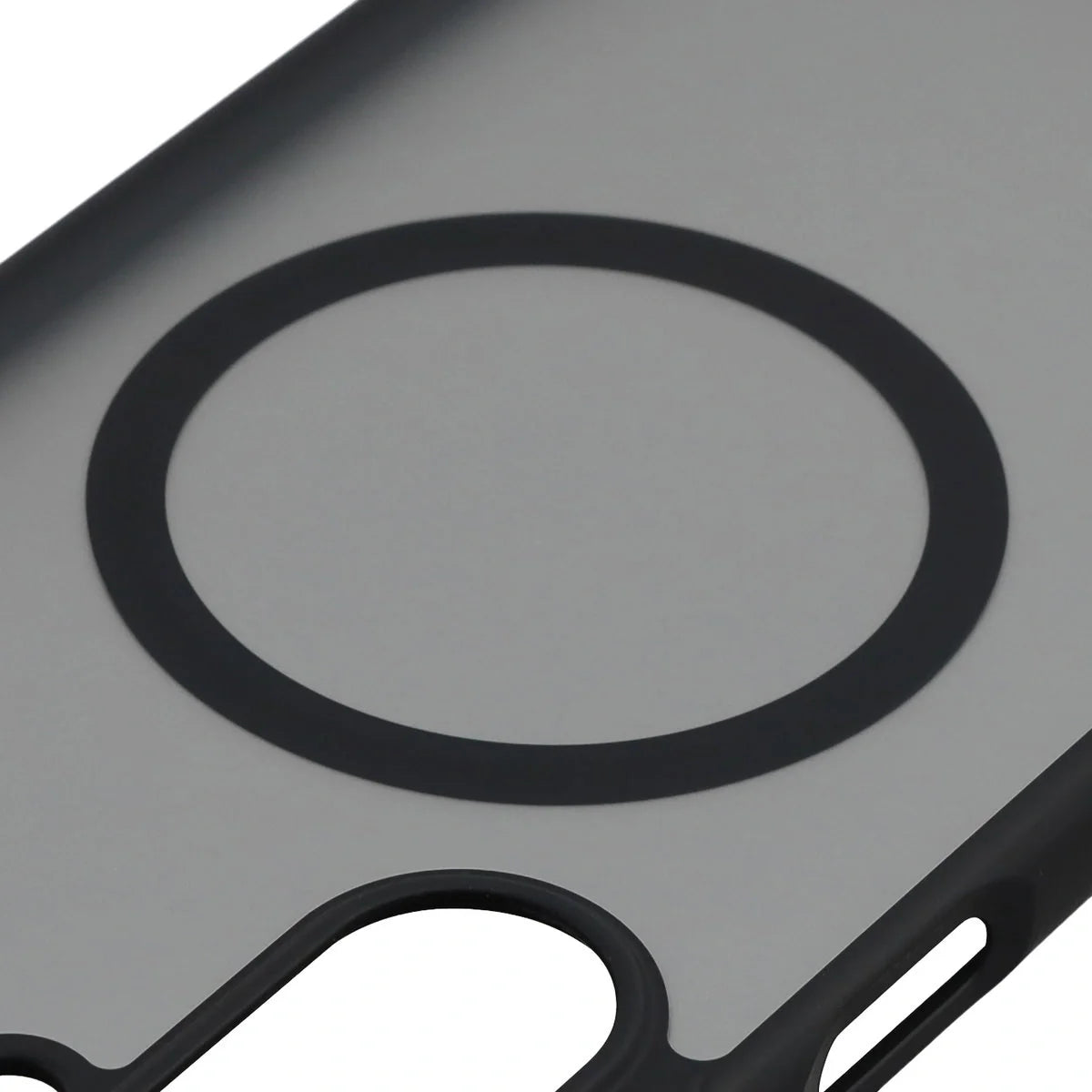 Handyhülle mit Magnetring für Galaxy A17 5G, Bizon Case MatteO, Getönt-Schwarz