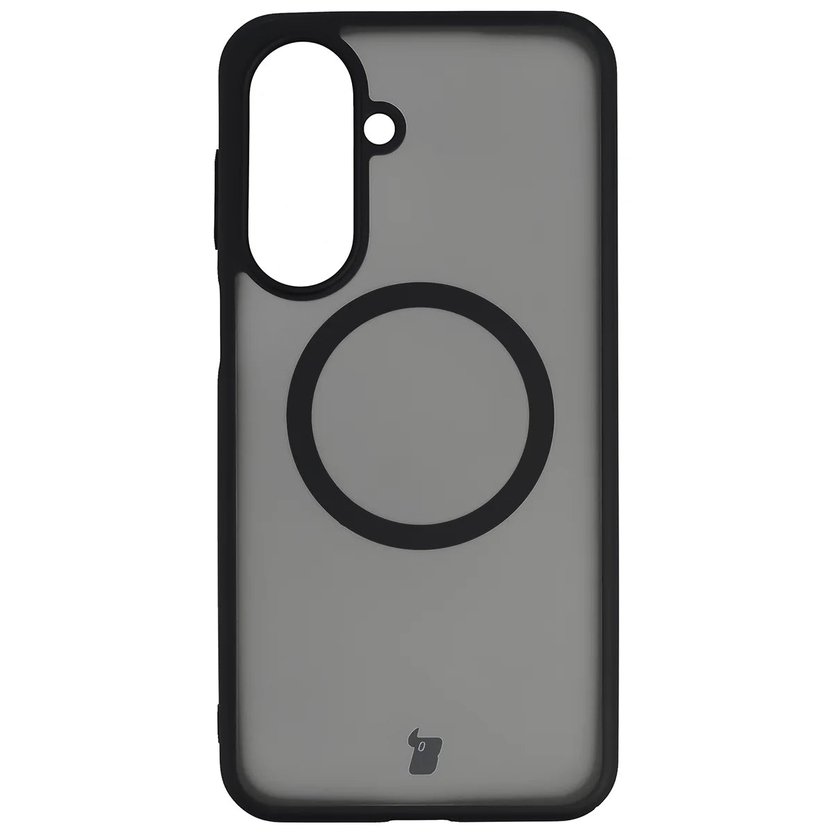 Handyhülle mit Magnetring für Galaxy A27 5G, Bizon Case MatteO, Getönt-Schwarz