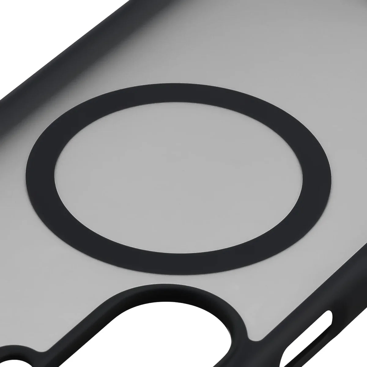 Handyhülle mit Magnetring für Galaxy A27 5G, Bizon Case MatteO, Getönt-Schwarz