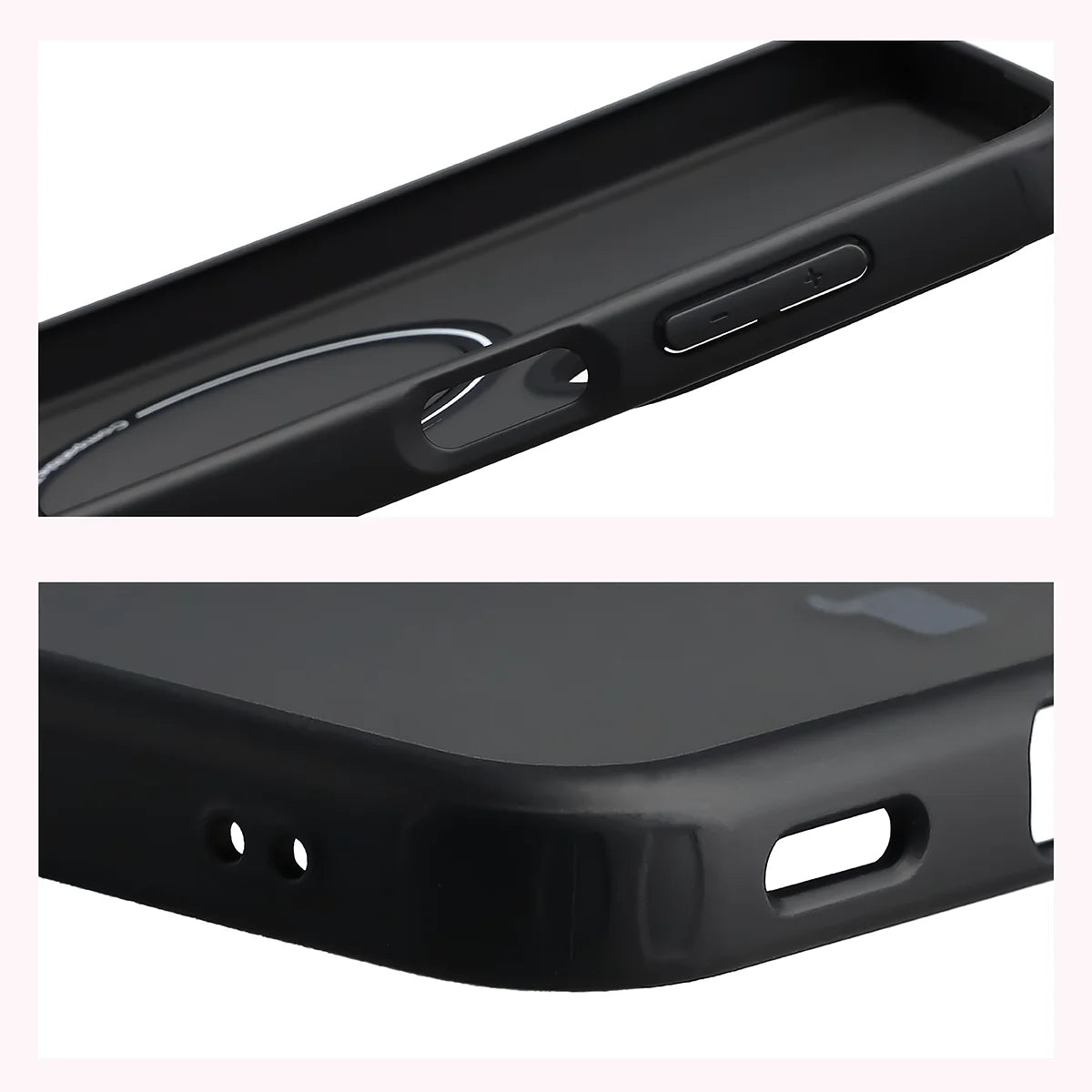Handyhülle mit Magnetring für Galaxy A27 5G, Bizon Case MatteO, Getönt-Schwarz