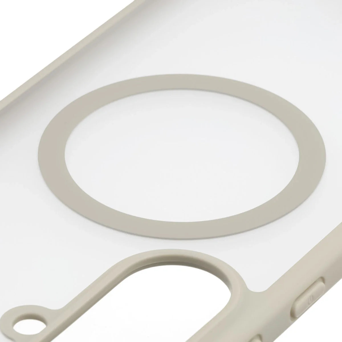 Handyhülle mit Magnetring für Galaxy A57 5G, Bizon Case MatteO, Getönt-Beige