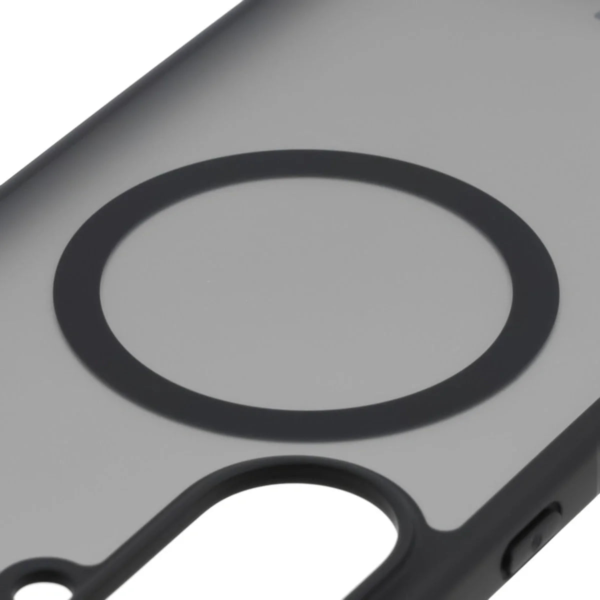 Handyhülle mit Magnetring für Galaxy A57 5G, Bizon Case MatteO, Getönt-Schwarz