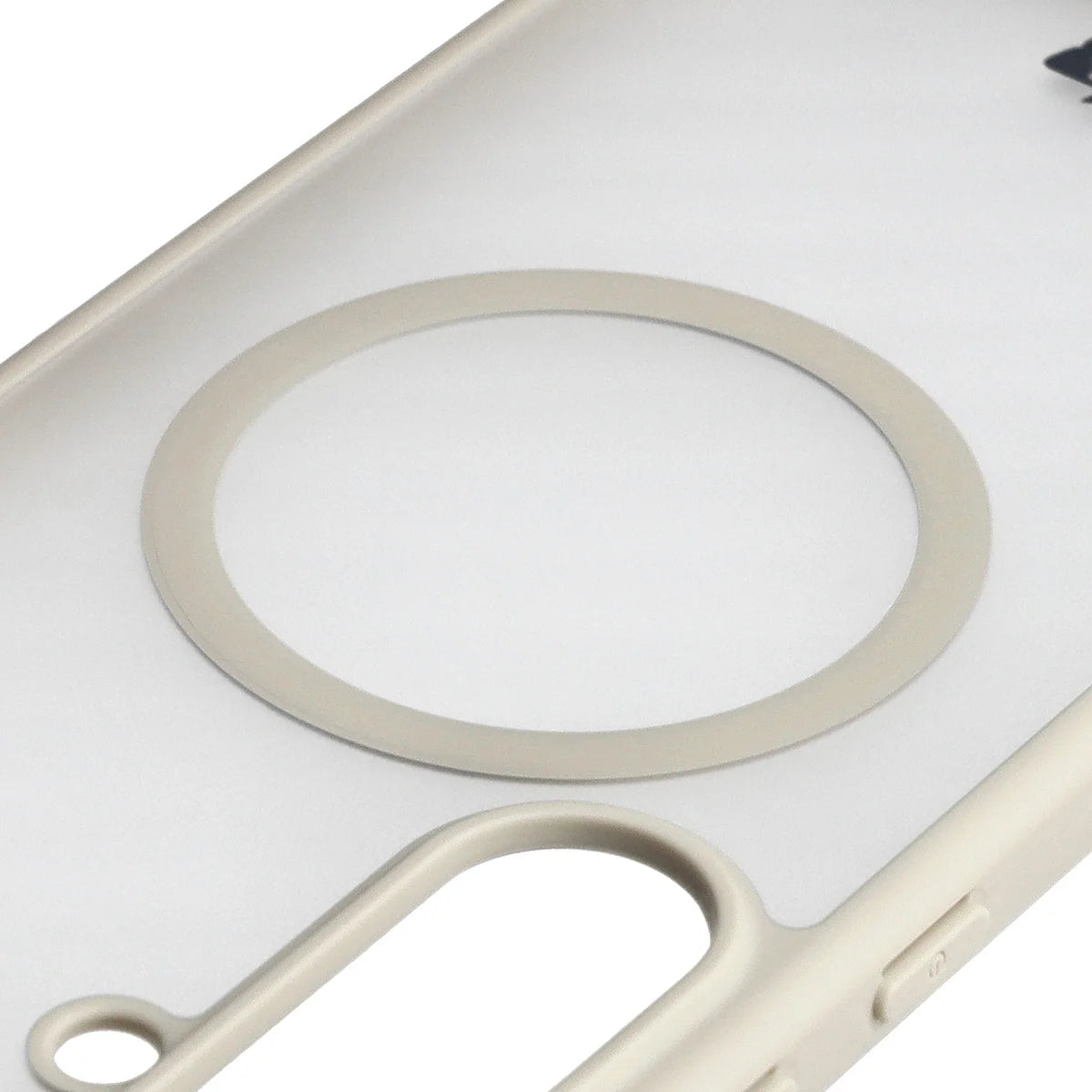 Handyhülle mit Magnetring für Galaxy S25 FE, Bizon Case MatteO, Getönt-Beige