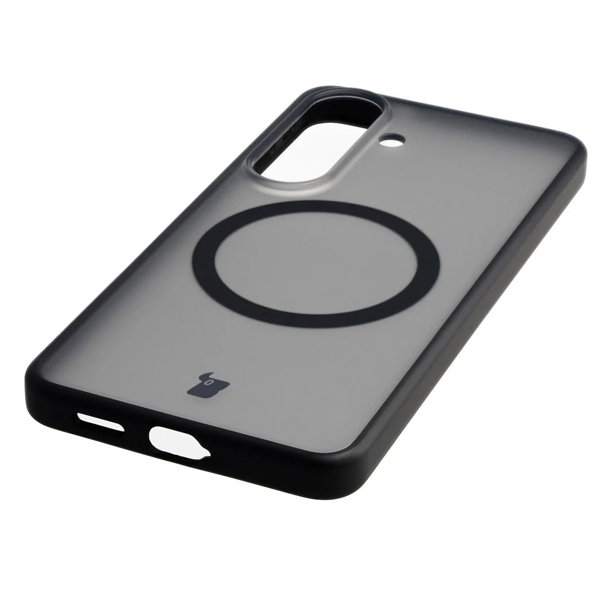 Handyhülle mit Magnetring für Galaxy S26, Bizon Case MatteO, Getönt-Schwarz