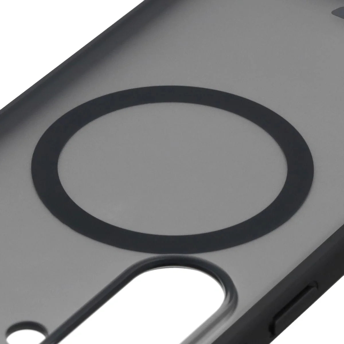 Handyhülle mit Magnetring für Galaxy S26 Plus, Bizon Case MatteO, Getönt-Schwarz