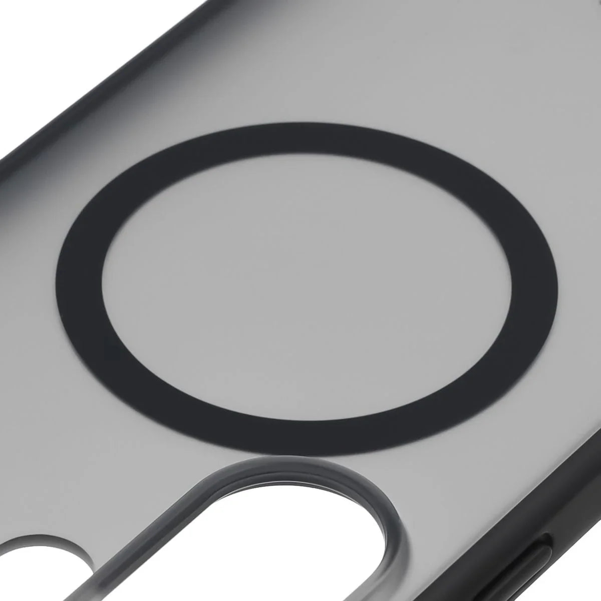 Handyhülle mit Magnetring für Galaxy S26 Ultra, Bizon Case MatteO, Getönt-Schwarz
