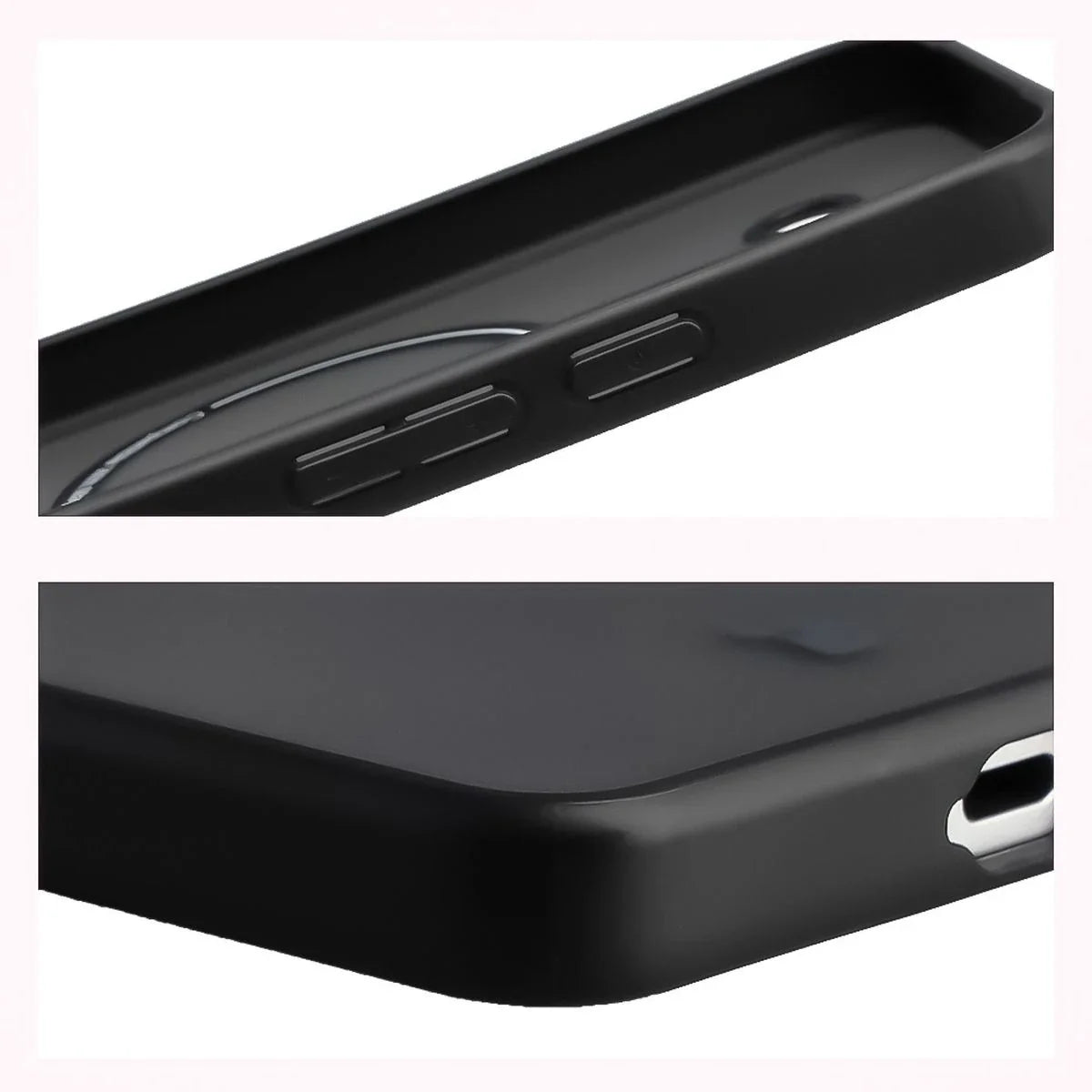 Handyhülle mit Magnetring für Galaxy S26 Ultra, Bizon Case MatteO, Getönt-Schwarz