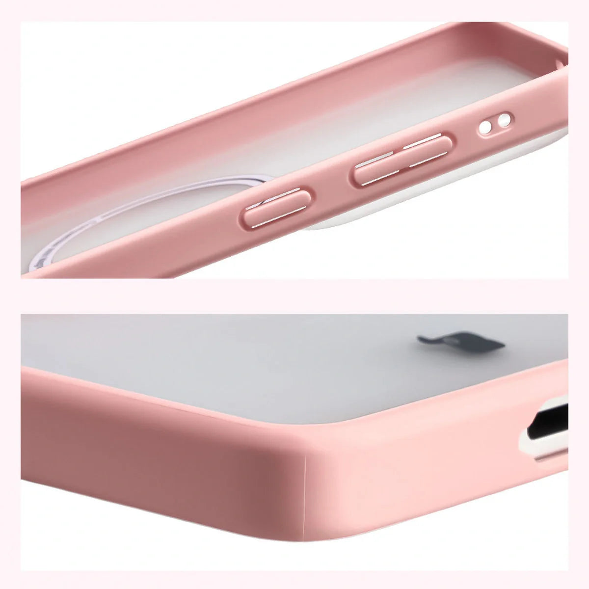 Handyhülle mit Magnetring für Galaxy S26 Ultra, Bizon Case MatteO, Getönt-Hellrosa