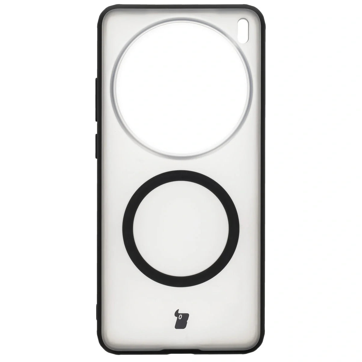 Handyhülle mit Magnetring für Vivo X200 Pro, Bizon Case MatteO, Getönt-Schwarz