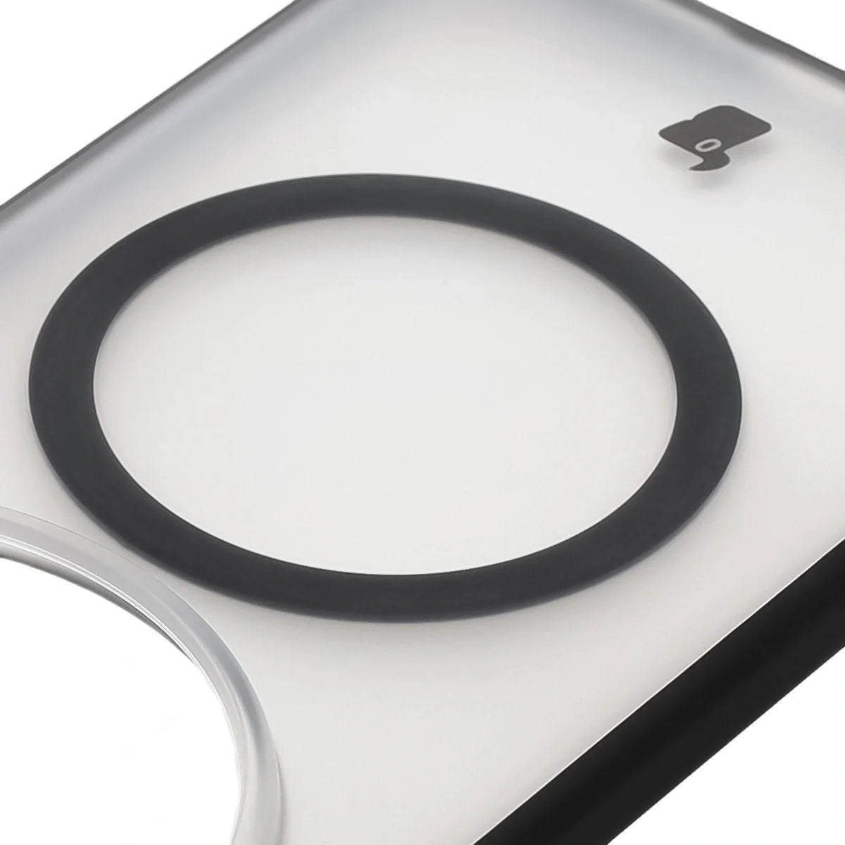 Handyhülle mit Magnetring für Vivo X200 Pro, Bizon Case MatteO, Getönt-Schwarz