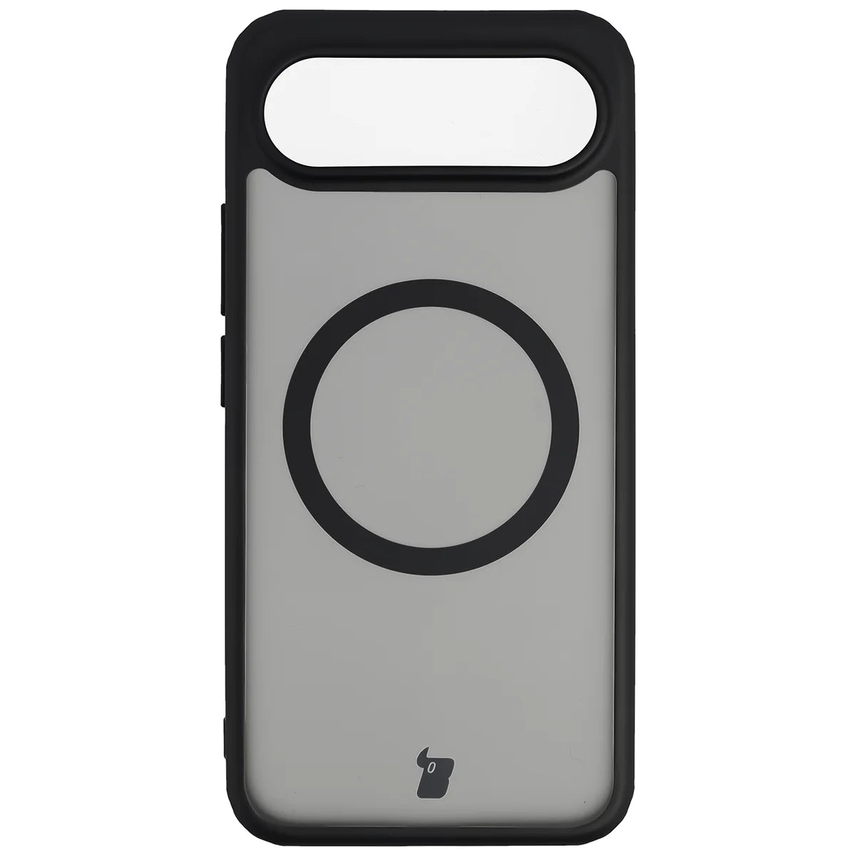 Handyhülle mit Magnetring für Vivo X300 FE, Bizon Case MatteO, Getönt-Schwarz