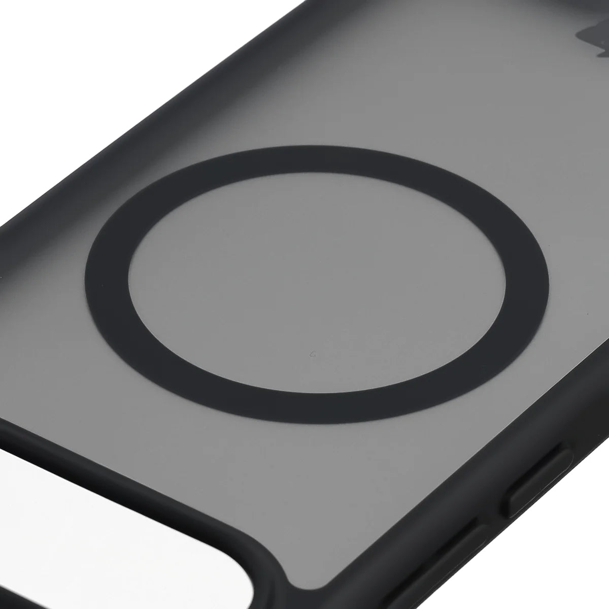 Handyhülle mit Magnetring für Vivo X300 FE, Bizon Case MatteO, Getönt-Schwarz