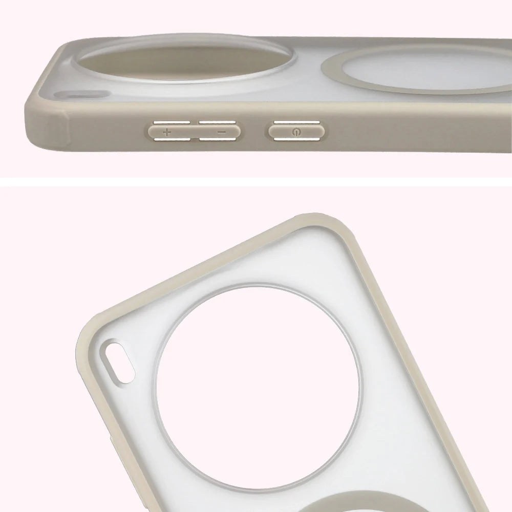Handyhülle mit Magnetring für Vivo X300, Bizon Case MatteO, Getönt-Beige