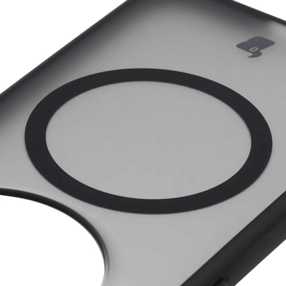 Handyhülle mit Magnetring für Vivo X300, Bizon Case MatteO, Getönt-Schwarz
