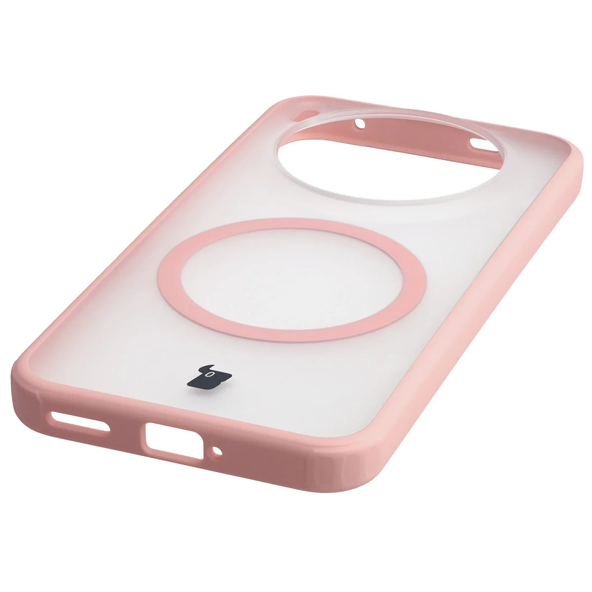 Handyhülle mit Magnetring für Vivo X300, Bizon Case MatteO, Getönt-Hellrosa