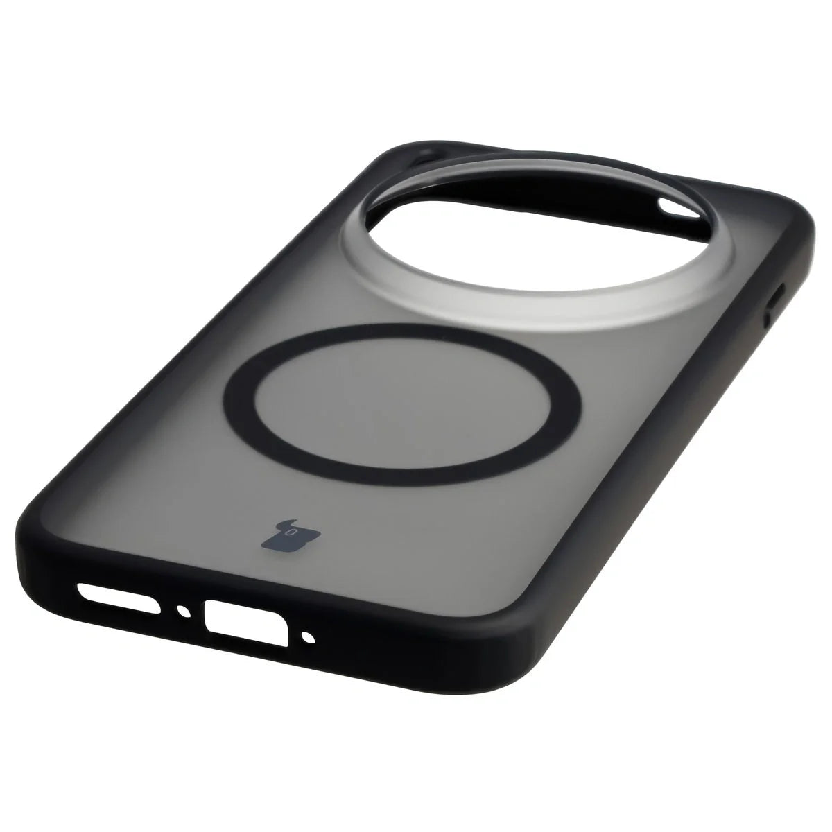 Handyhülle mit Magnetring für Vivo X300 Pro, Bizon Case MatteO, Getönt-Schwarz