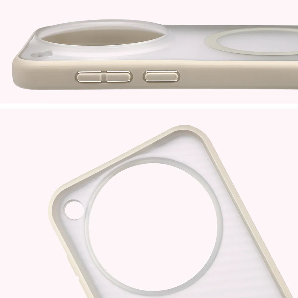 Handyhülle mit Magnetring für Vivo X500 Pro, Bizon Case MatteO, Getönt-Beige (4/7)