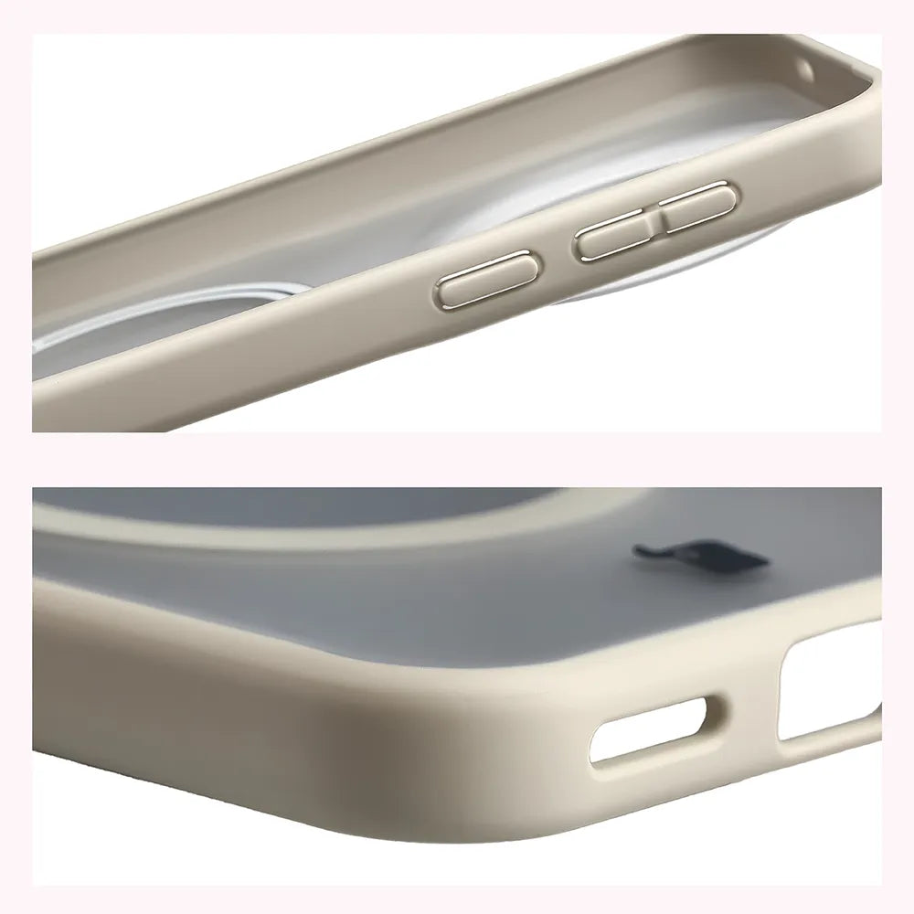 Handyhülle mit Magnetring für Vivo X500 Pro, Bizon Case MatteO, Getönt-Beige (5/7)
