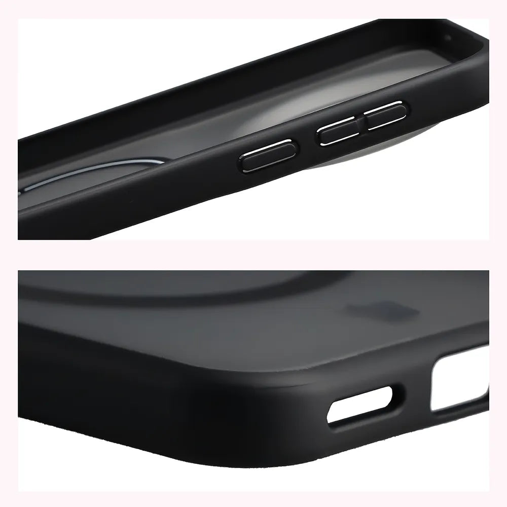 Handyhülle mit Magnetring für Vivo X500 Pro, Bizon Case MatteO, Getönt-Schwarz (5/7)