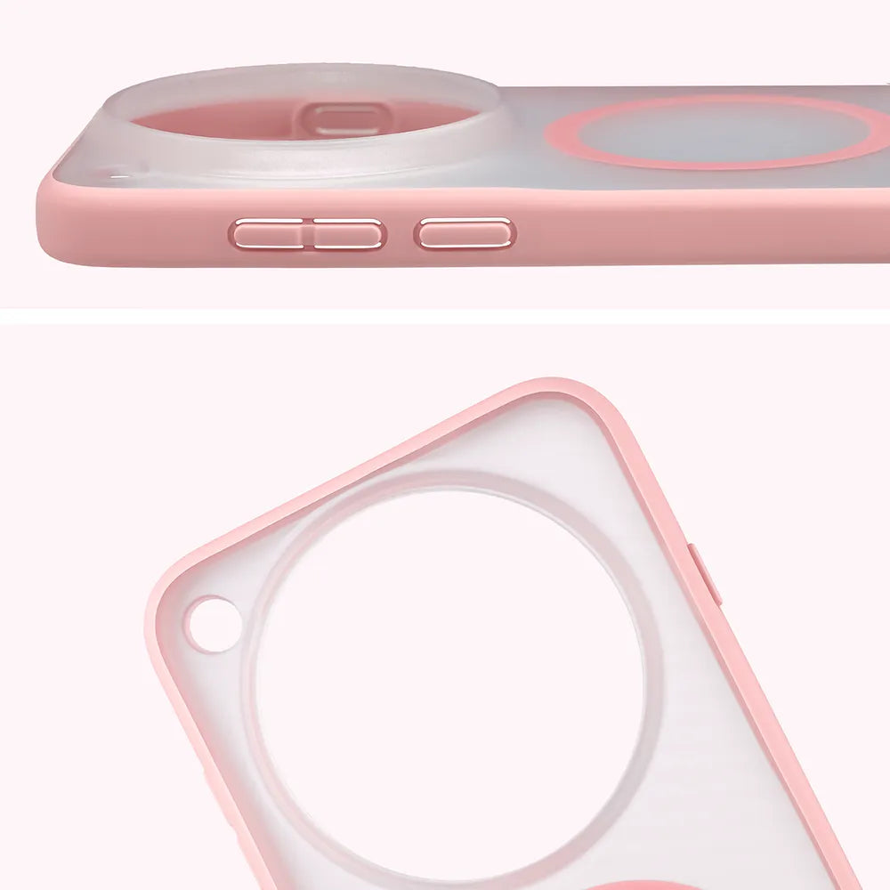 Handyhülle mit Magnetring für Vivo X500 Pro Max, Bizon Case MatteO, Getönt-Hellrosa (4/7)