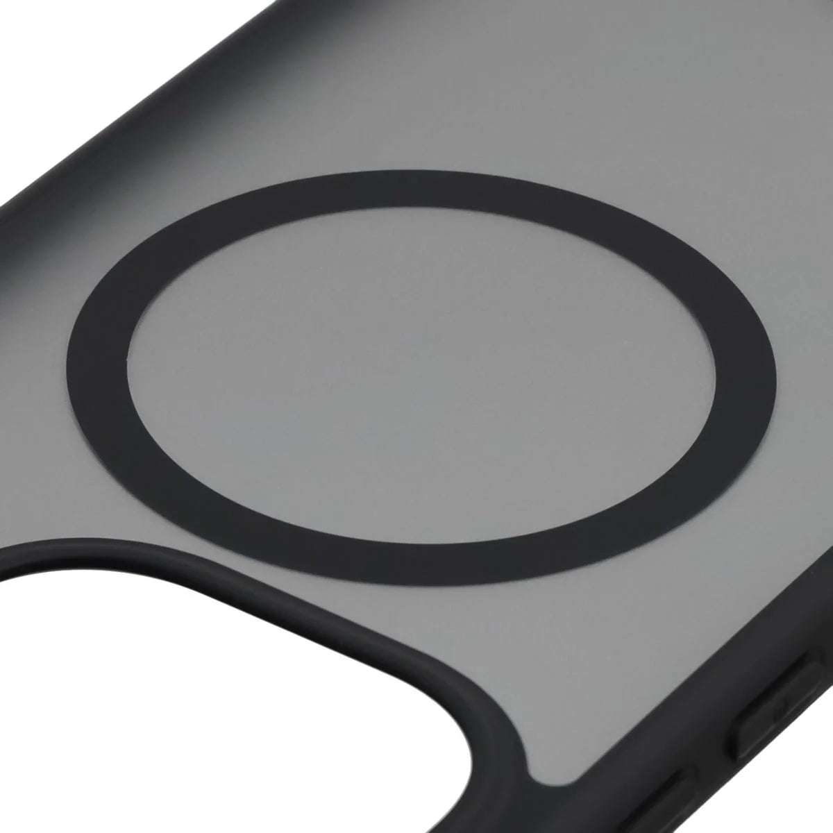 Handyhülle mit Magnetring für Xiaomi 15T, Bizon Case MatteO, Getönt-Schwarz
