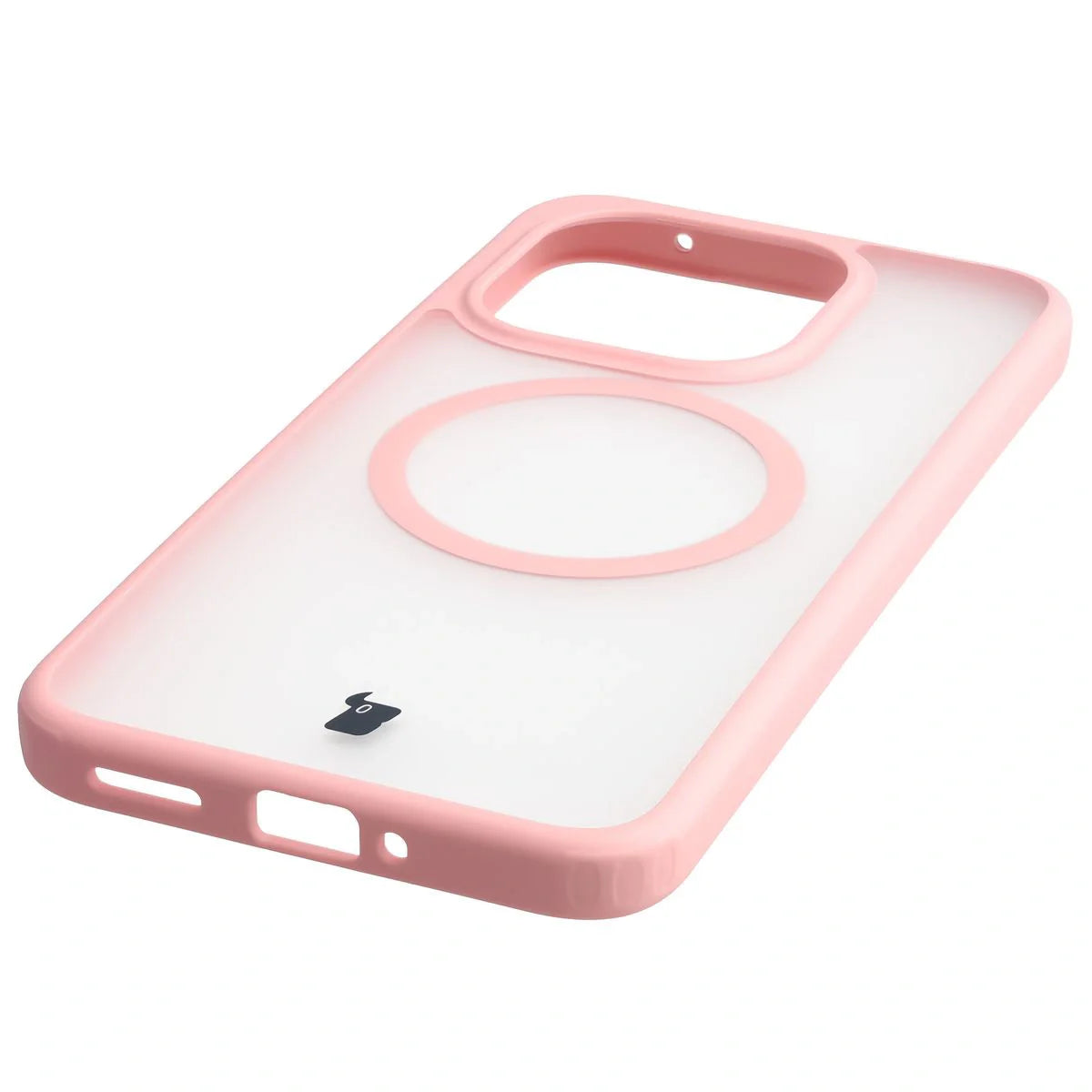 Handyhülle mit Magnetring für Xiaomi 15T, Bizon Case MatteO, Getönt-Hellrosa