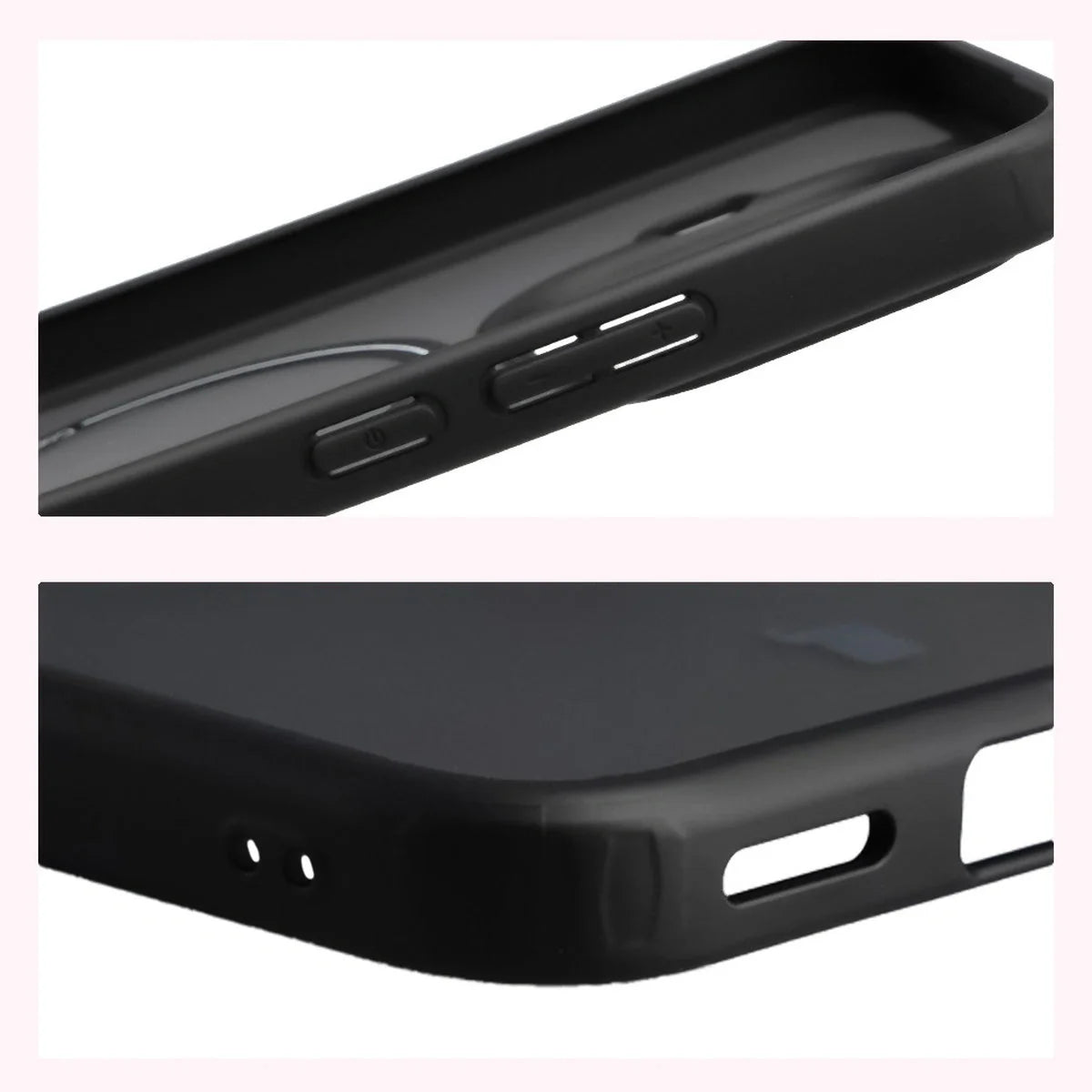 Handyhülle mit Magnetring für Xiaomi 15T Pro, Bizon Case MatteO, Getönt-Schwarz