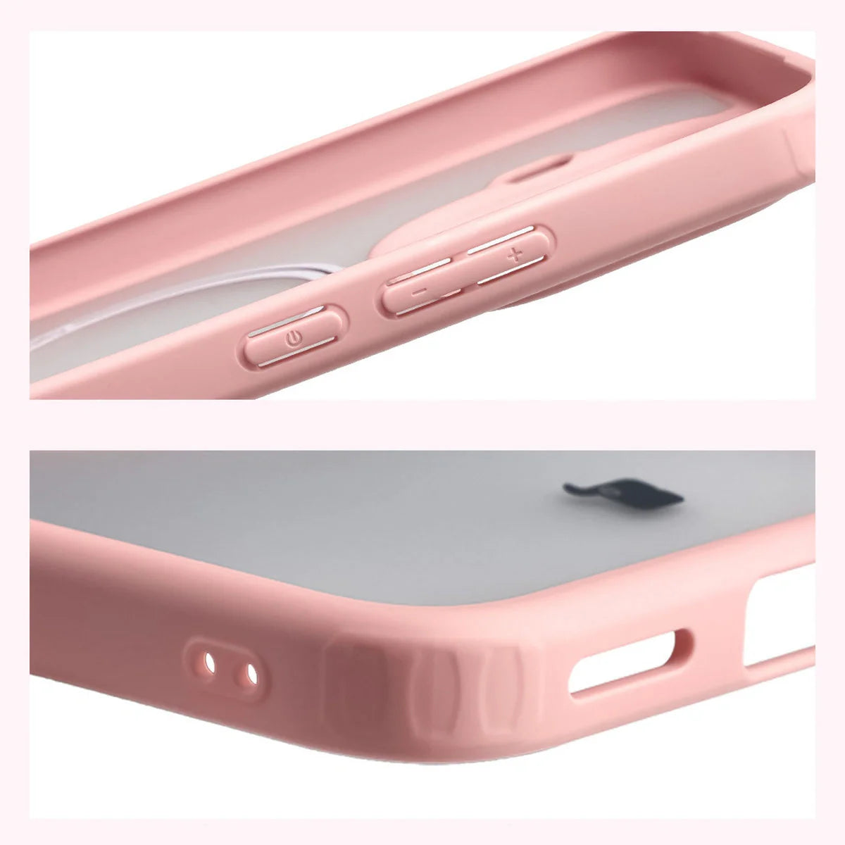 Handyhülle mit Magnetring für Xiaomi 15T Pro, Bizon Case MatteO, Getönt-Hellrosa