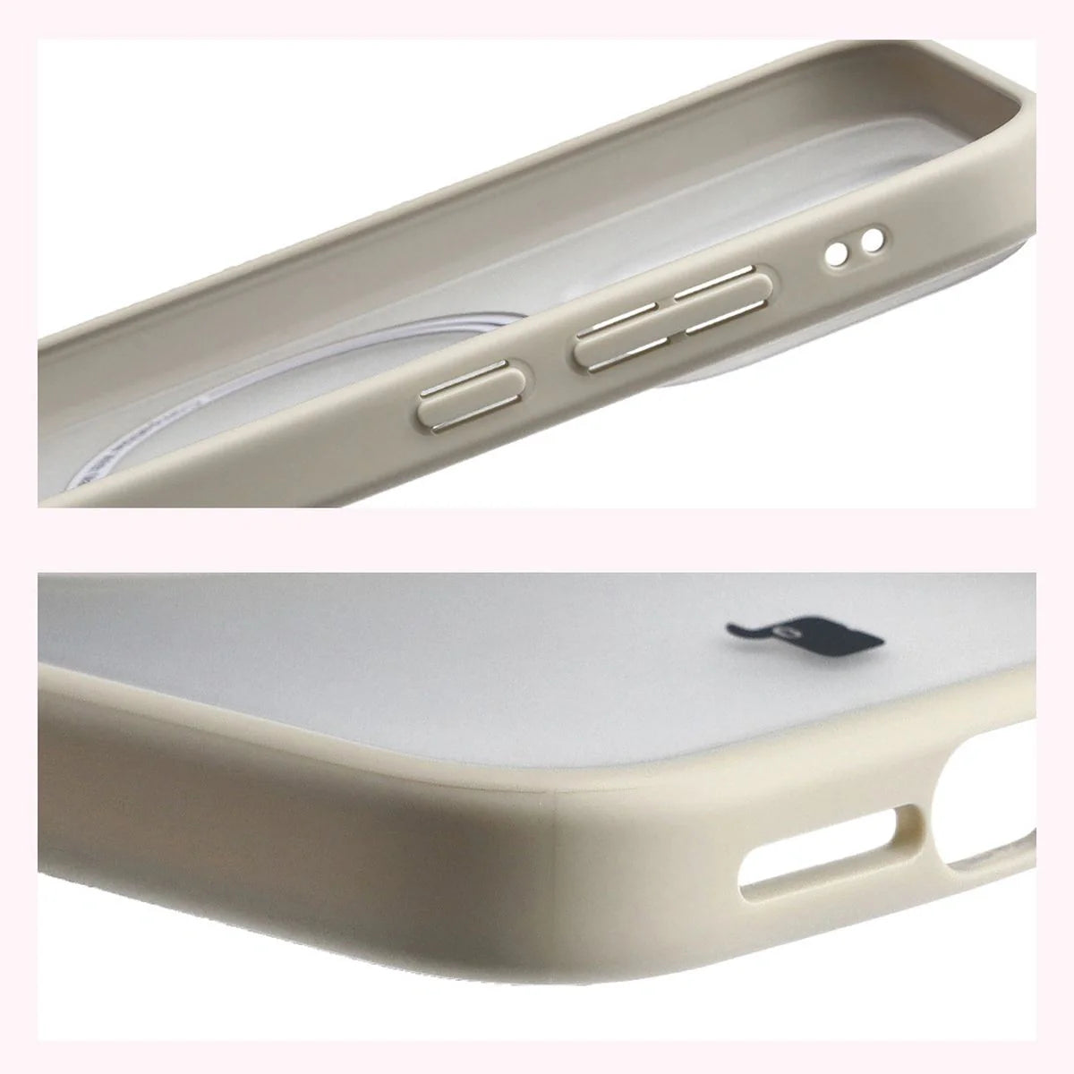 Handyhülle mit Magnetring für Xiaomi 17, Bizon Case MatteO, Getönt-Beige