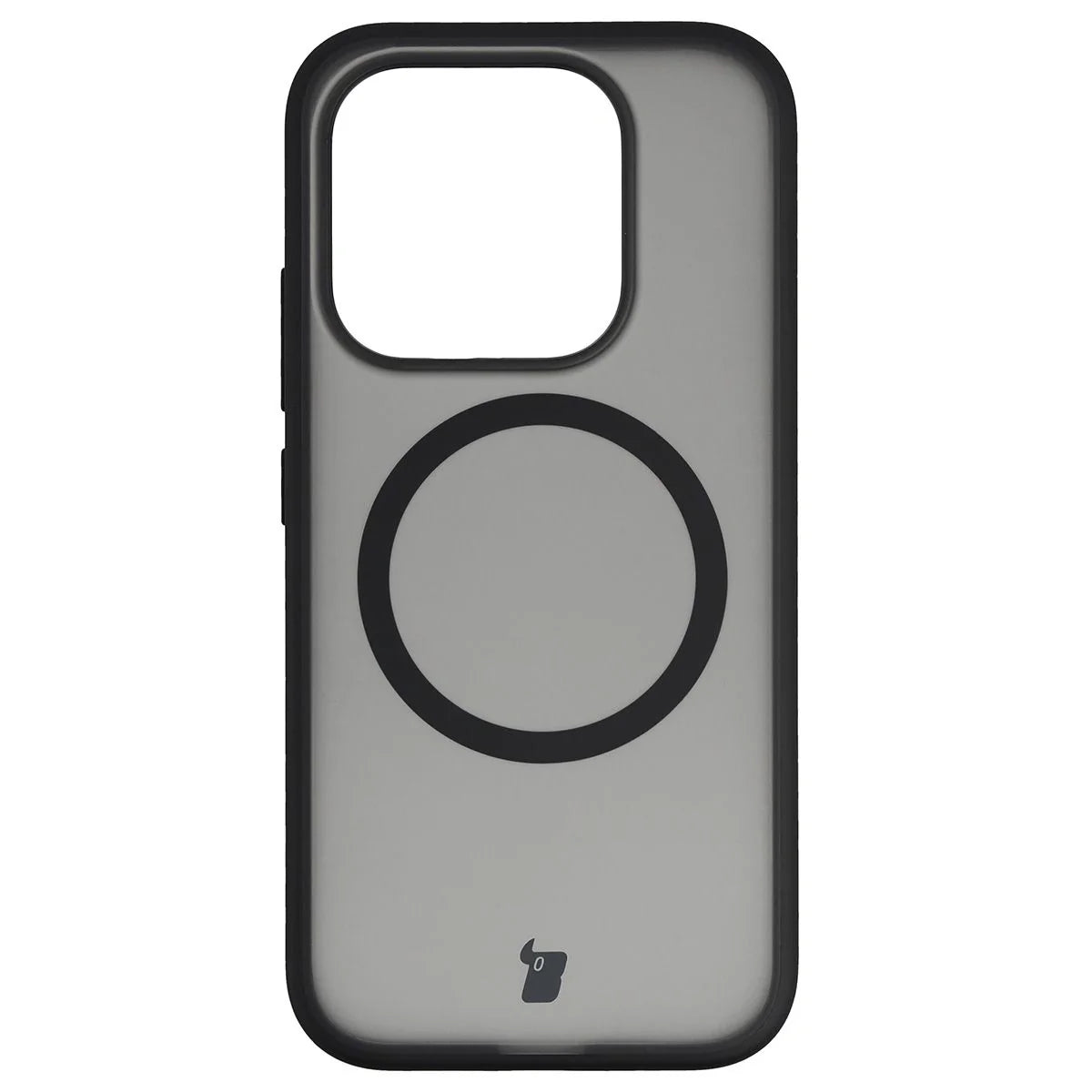 Handyhülle mit Magnetring für Xiaomi 17, Bizon Case MatteO, Getönt-Schwarz