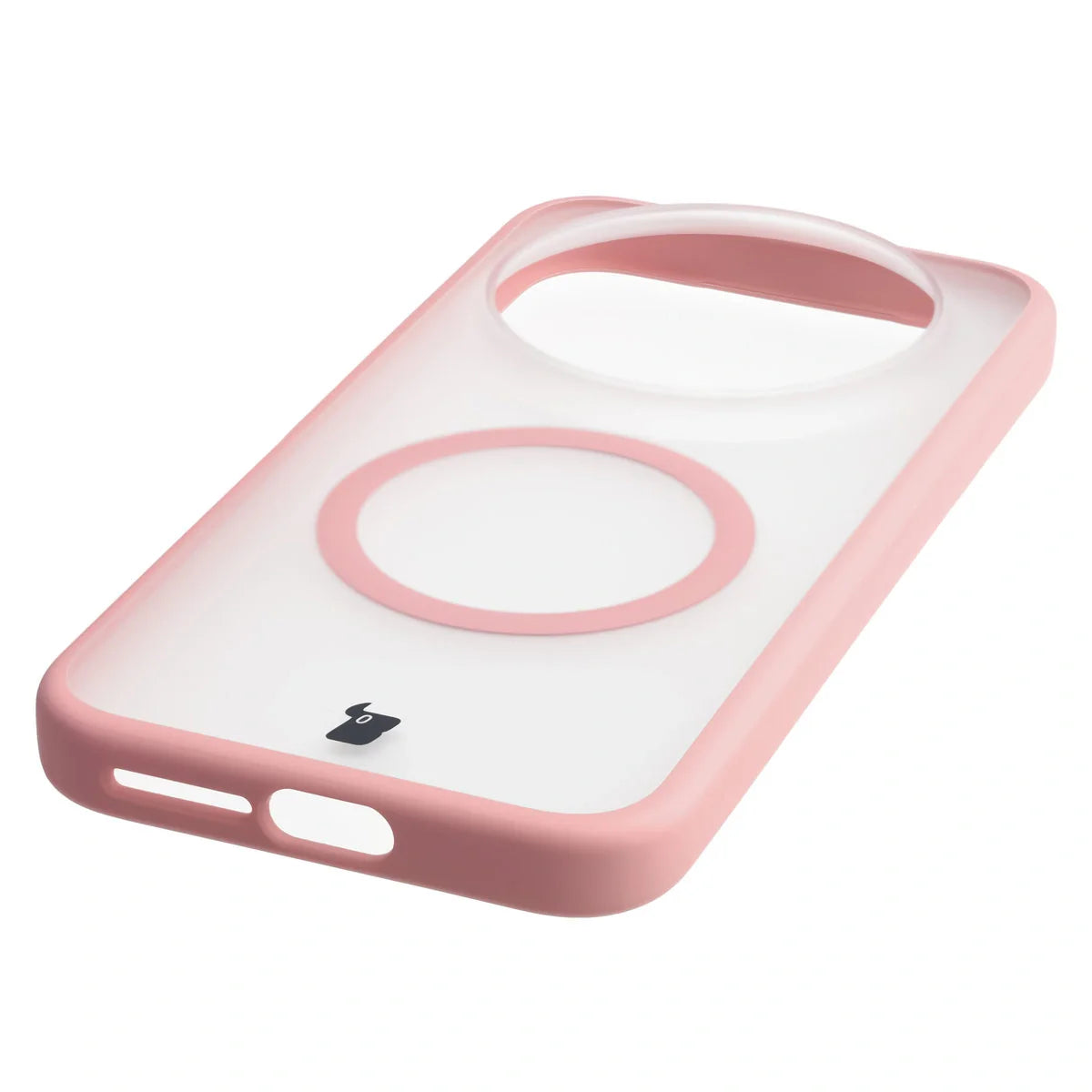 Handyhülle mit Magnetring für Xiaomi 17 Ultra, Bizon Case MatteO, Getönt-Hellrosa