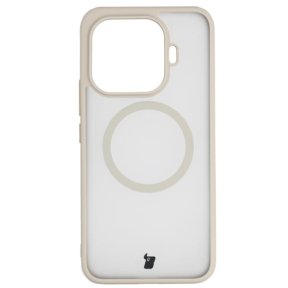 Handyhülle mit Magnetring für Xiaomi 17T, Bizon Case MatteO, Getönt-Beige