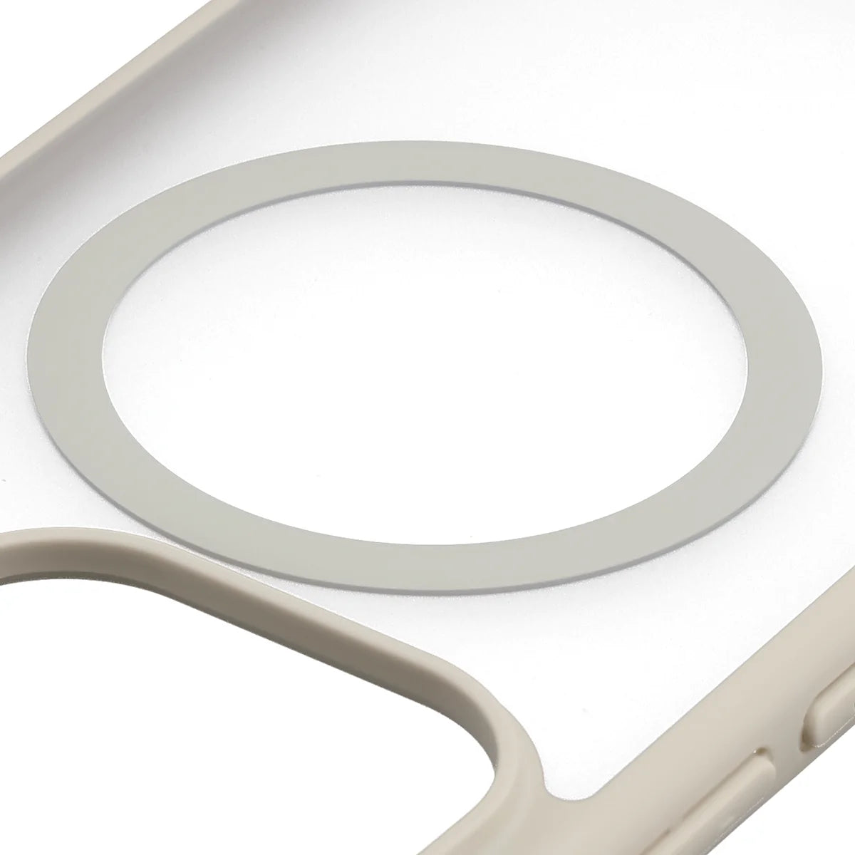 Handyhülle mit Magnetring für Xiaomi 17T Pro, Bizon Case MatteO, Getönt-Beige