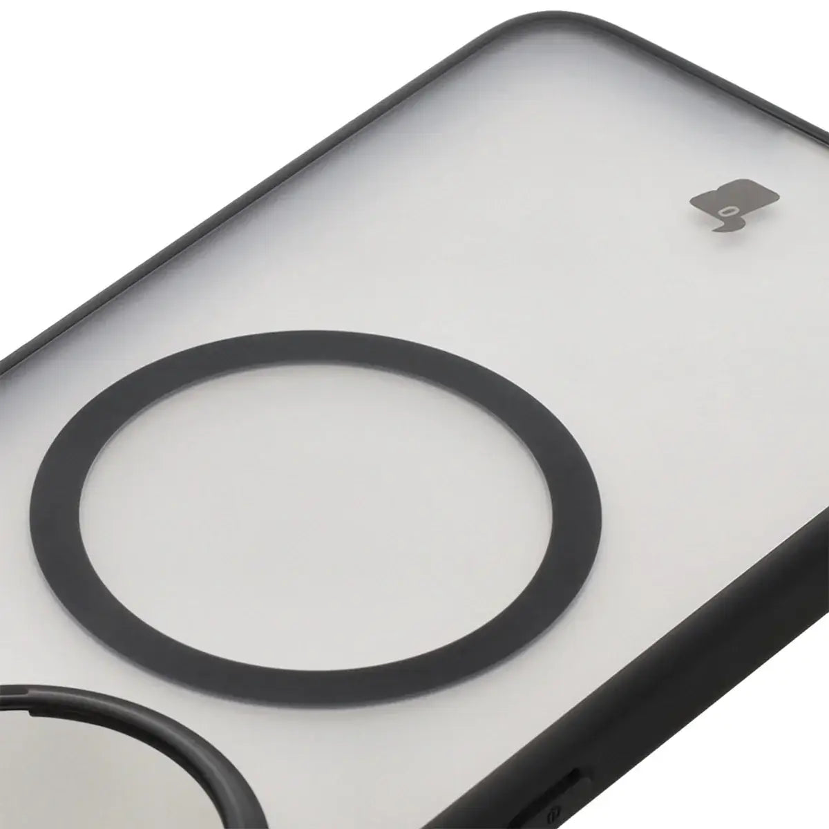 Handyhülle mit Magnetring für Xiaomi Poco F7 Pro, Bizon Case MatteO, Getönt-Schwarz