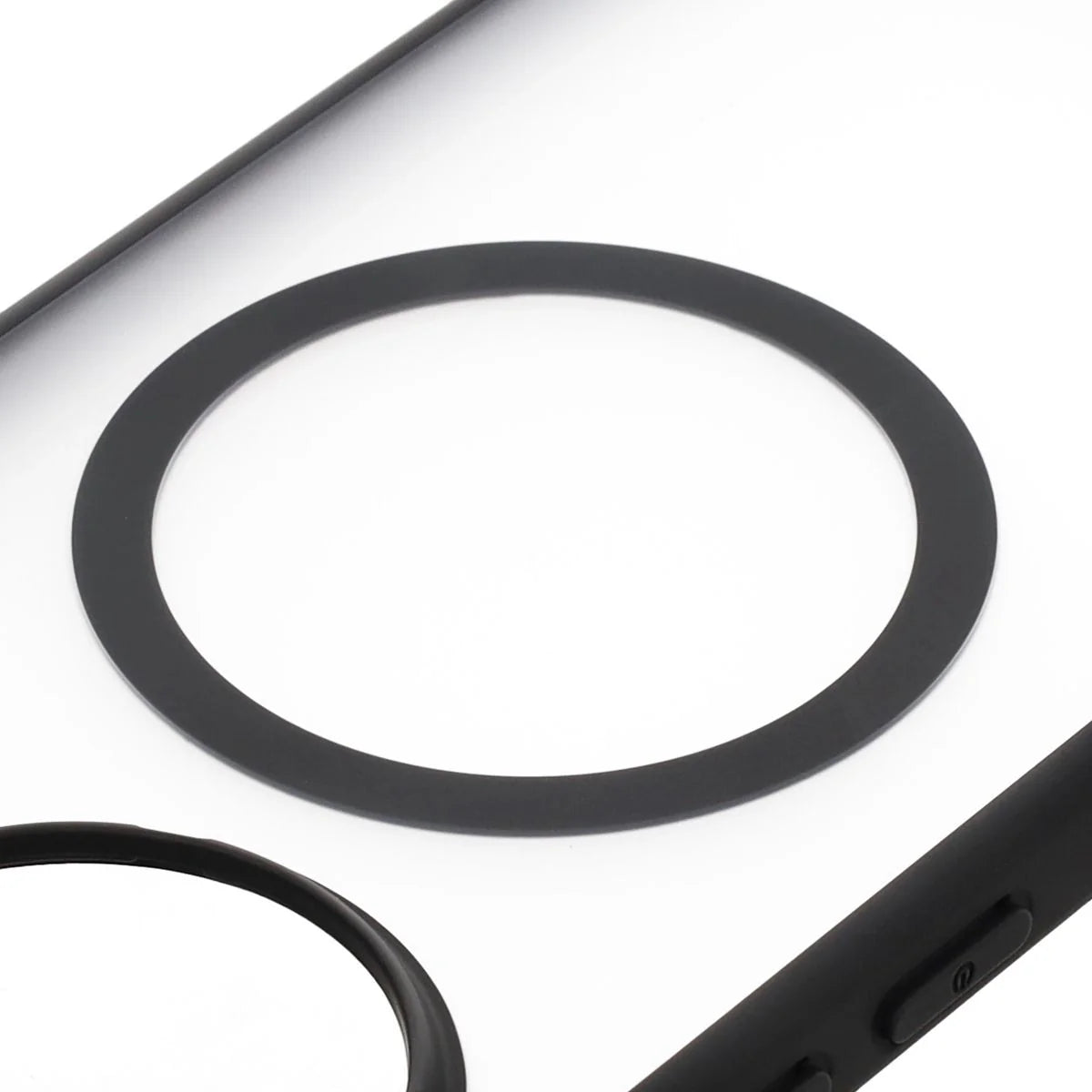 Handyhülle mit Magnetring für Xiaomi Poco F7 Ultra, Bizon Case MatteO, Getönt-Schwarz
