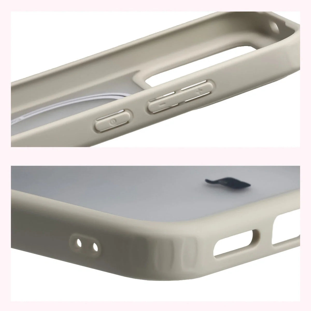 Handyhülle mit Magnetring für Xiaomi POCO F8 Pro, Bizon Case MatteO, Getönt-Beige