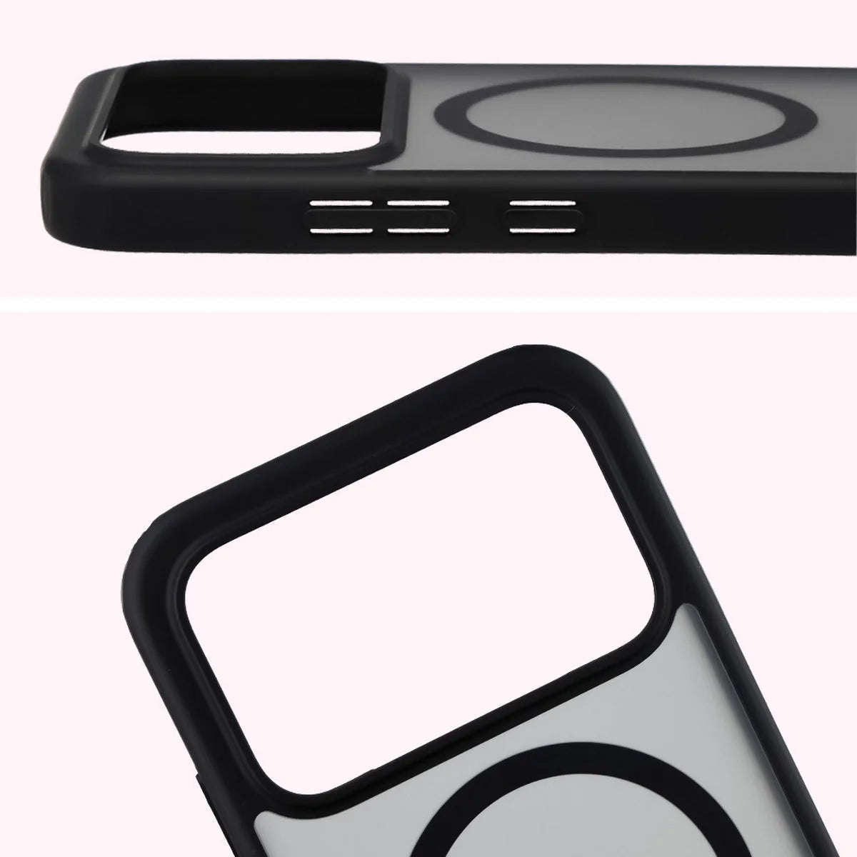 Handyhülle mit Magnetring für Xiaomi POCO F9 Pro, Bizon Case MatteO, Getönt-Schwarz (4/7)