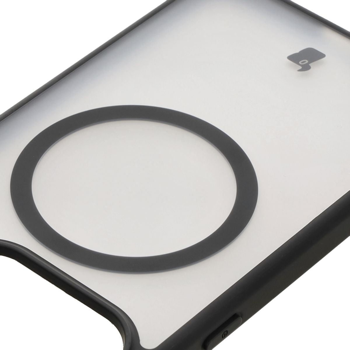 Handyhülle mit Magnetring für Xiaomi Redmi Note 14 5G, Bizon Case MatteO, Semitransparent mit schwarzem Rand