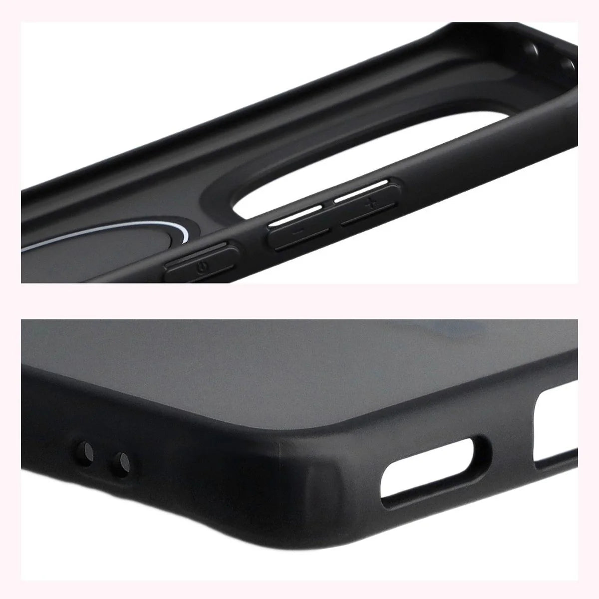 Handyhülle mit Magnetring für Xiaomi Redmi Note 15 4G / 5G / POCO M8 5G, Bizon Case MatteO, Getönt-Schwarz